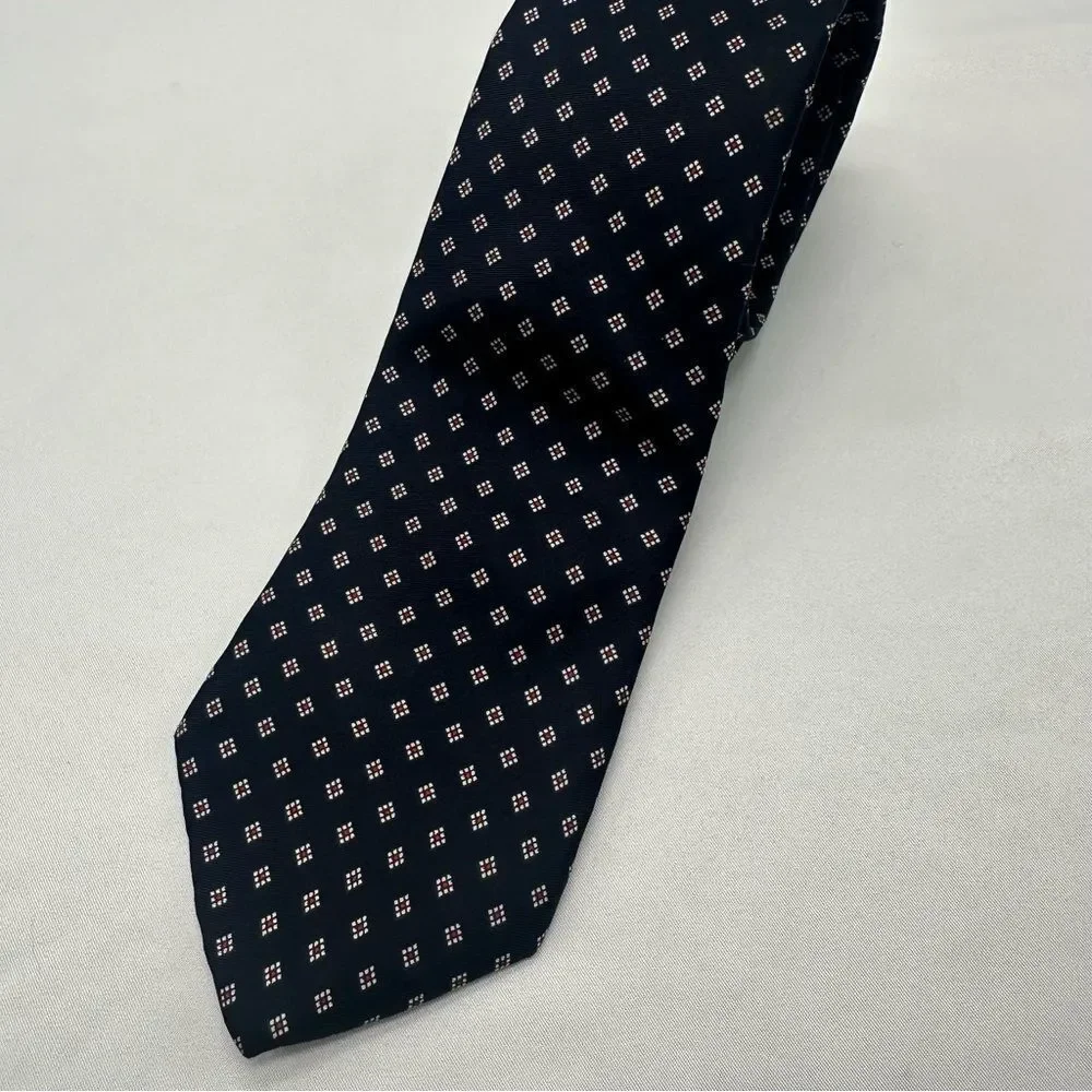 Andhurst Mens‎ 100% Silk Tie Necktie,Navy Blue tie,business tie,silk tie